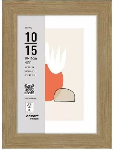 Nielsen design nielsen ramka na zdjęcia 3211204 drewno 19 naturalne 10x15 cm