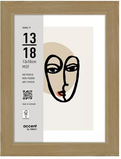 Nielsen design nielsen ramka na zdjęcia 3232204 drewno 19 naturalne 13x18 cm