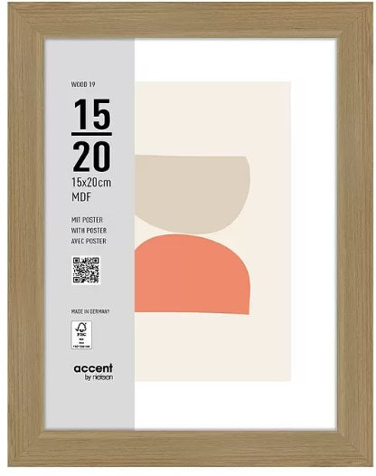 Nielsen design nielsen ramka na zdjęcia 3217204 drewno 19 naturalne 15x20 cm