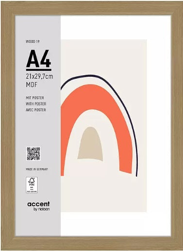 Nielsen design Nielsen ramka na zdjęcia 3221204 drewno 19 naturalne 21x29,7 cm