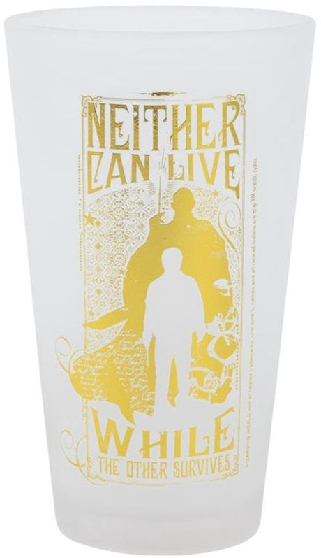 Warner Bros. Entertainment Harry Potter, zestaw 2 szklanek 490ml kolekcja Golden Magic elegancki matowy design, przezroczysty