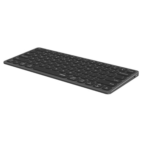 Ultracienka klawiatura 8w1 Rapoo uck-6001 z wieloportowym koncentratorem USB-C w kolorze czarnym