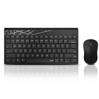Bezprzewodowy zestaw combo Rapoo klawiatura i mysz multi-mode 8000m czarny qwerty us