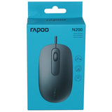 Mysz Rapoo przewodowa czarna n200