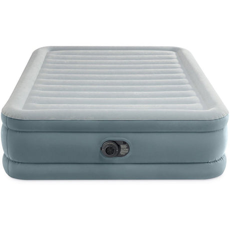 Intex 64824nd Queen Trend Premium Comfort Materac dmuchany 2-osobowy 203x152x46 cm + wbudowana pompka szary