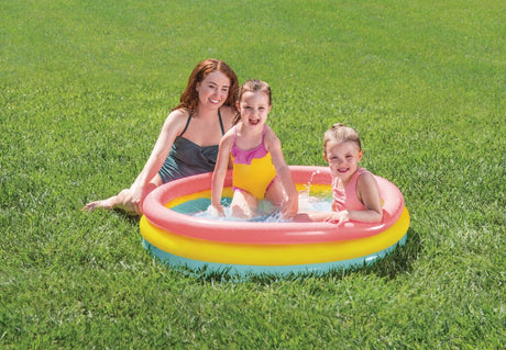 Intex basen dla dzieci zachód słońca 3 pierścienie 114 x 25 cm | 2 szt