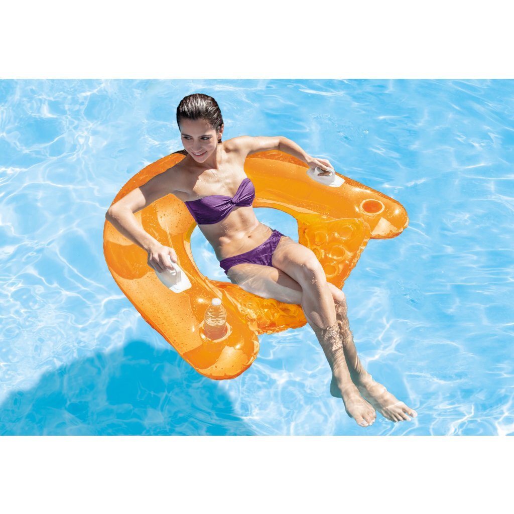 Intex 58859eu Wet Set Collection Sit 'N Float nadmuchiwana pływająca siedzisko w różnych kolorach