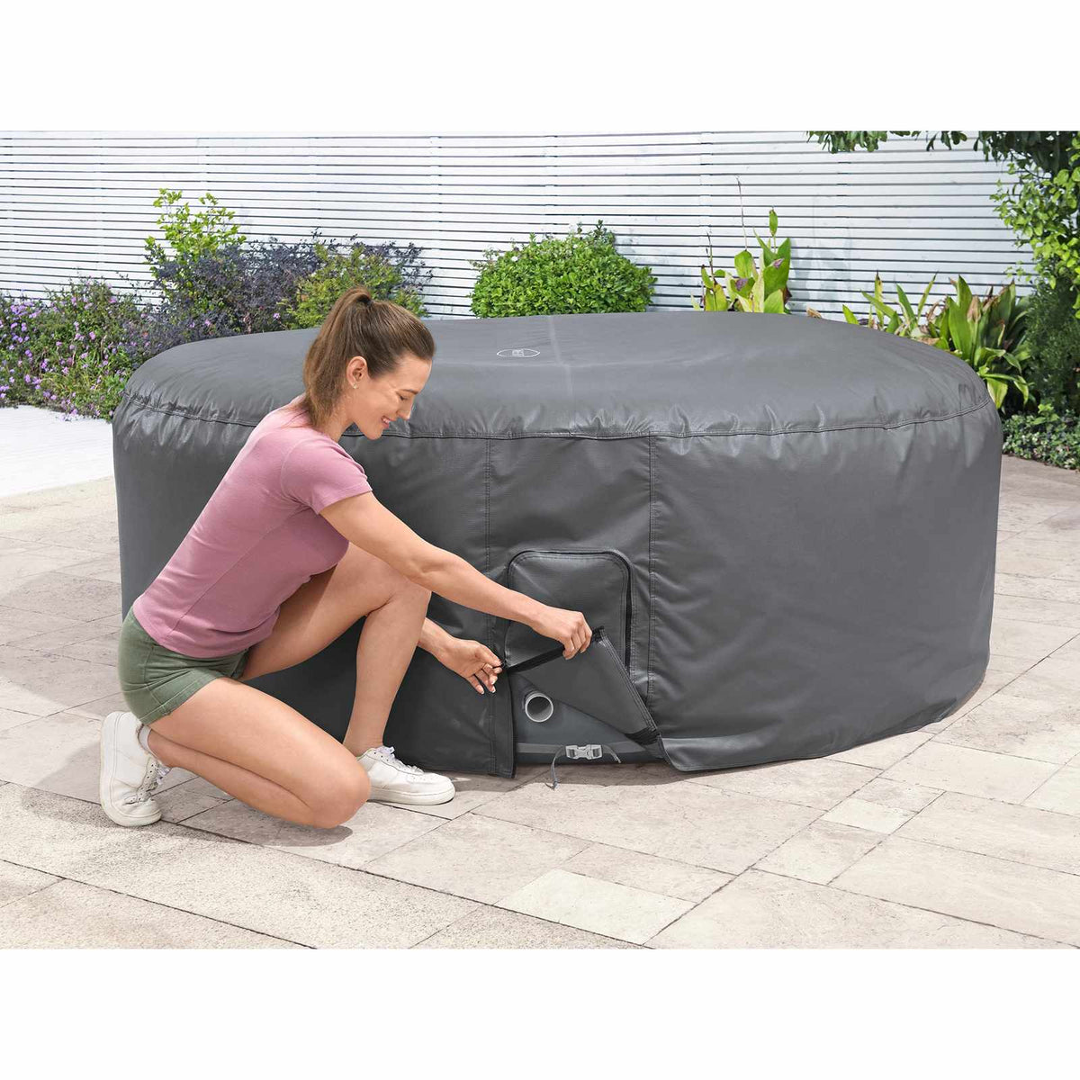 Bestway hoes pvc en pom grijs
