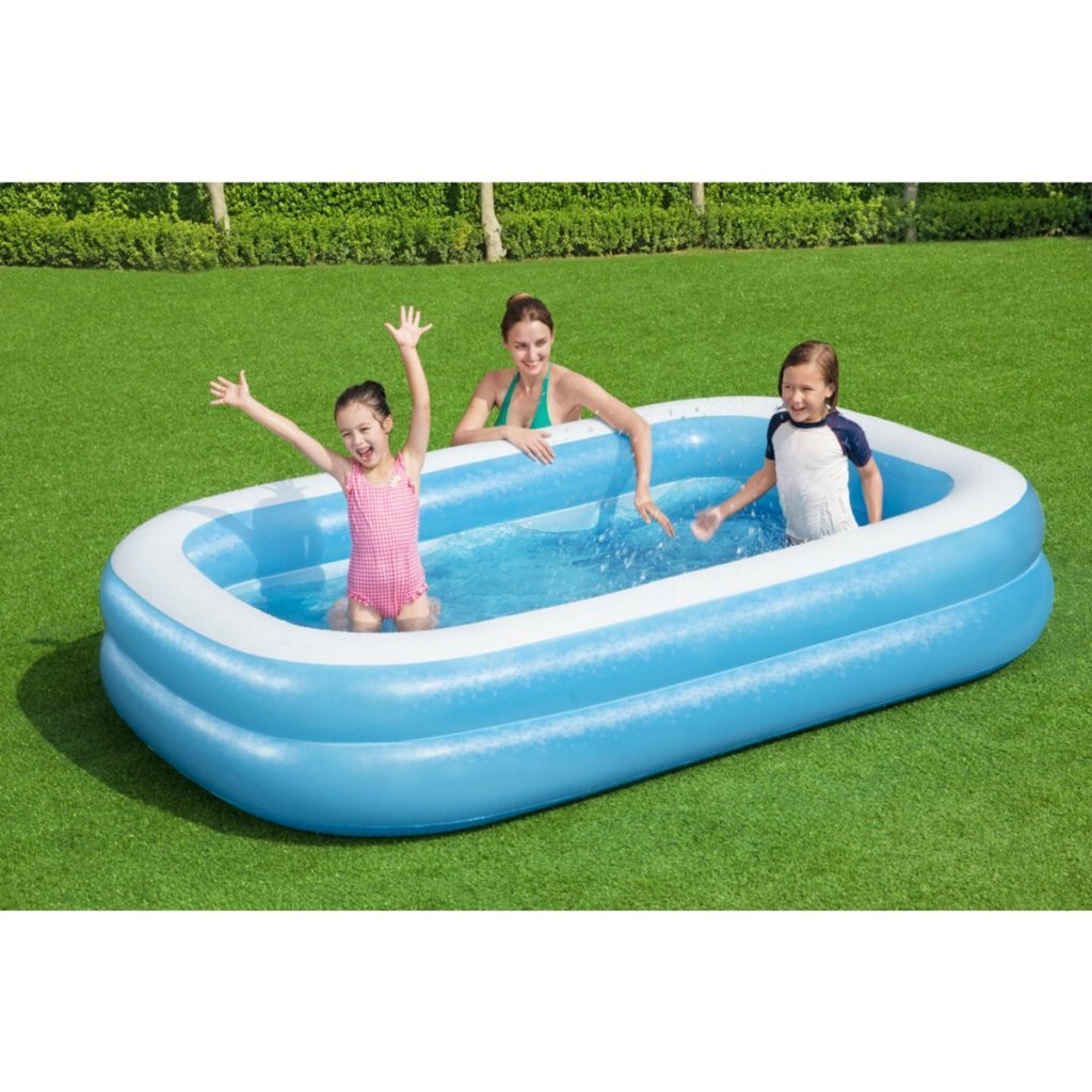 Bestway nadmuchiwany basen 262x175x51 cm niebieski biały