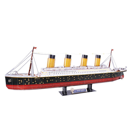 Cubic fun puzzle 3D Titanic z oświetleniem LED - 266 elementów.
