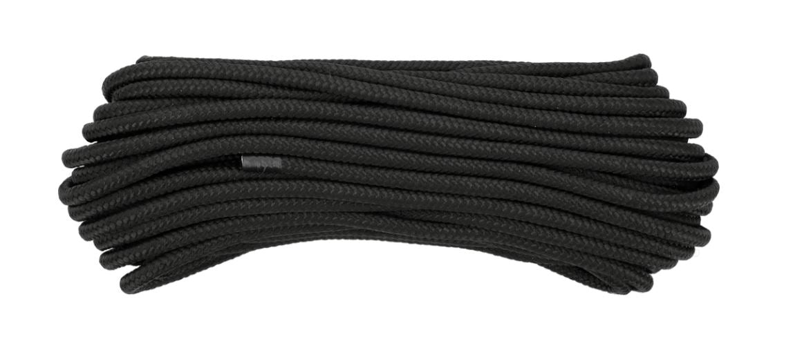 Vorel gevlochten touw 8mm 20m zwart