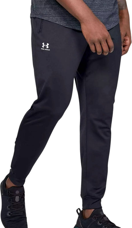 Męskie spodnie sportowe Under Armour w sportowym stylu trykotowym jogger - czarne