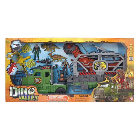 Ciężarówka do transportu dinozaurów w dolinie Dino