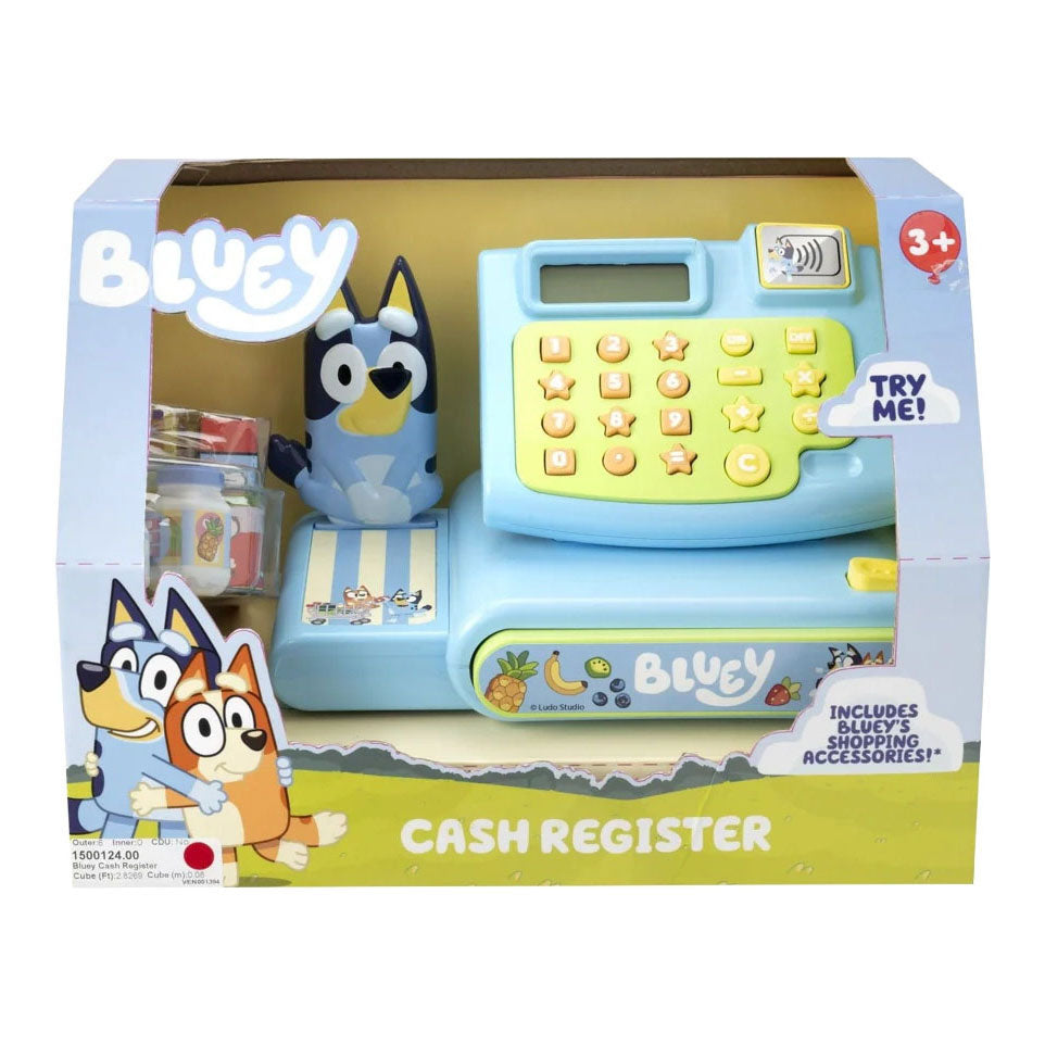 Kasa fiskalna Bluey z akcesoriami