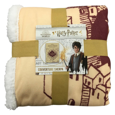 Harry potter stroperkaart fleeceplaid 100x150cm