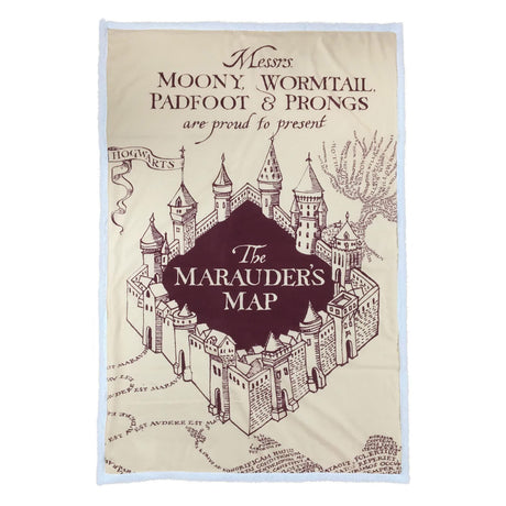 Harry potter stroperkaart fleeceplaid 100x150cm