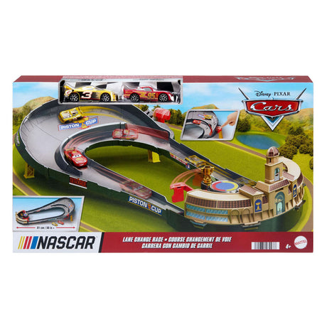 Zestaw wyścigowy Disney Cars NASCAR do zmiany pasa ruchu