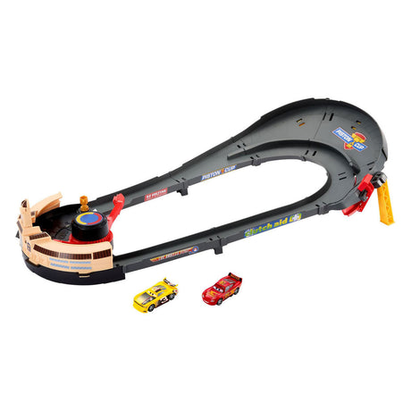 Zestaw wyścigowy Disney Cars NASCAR do zmiany pasa ruchu