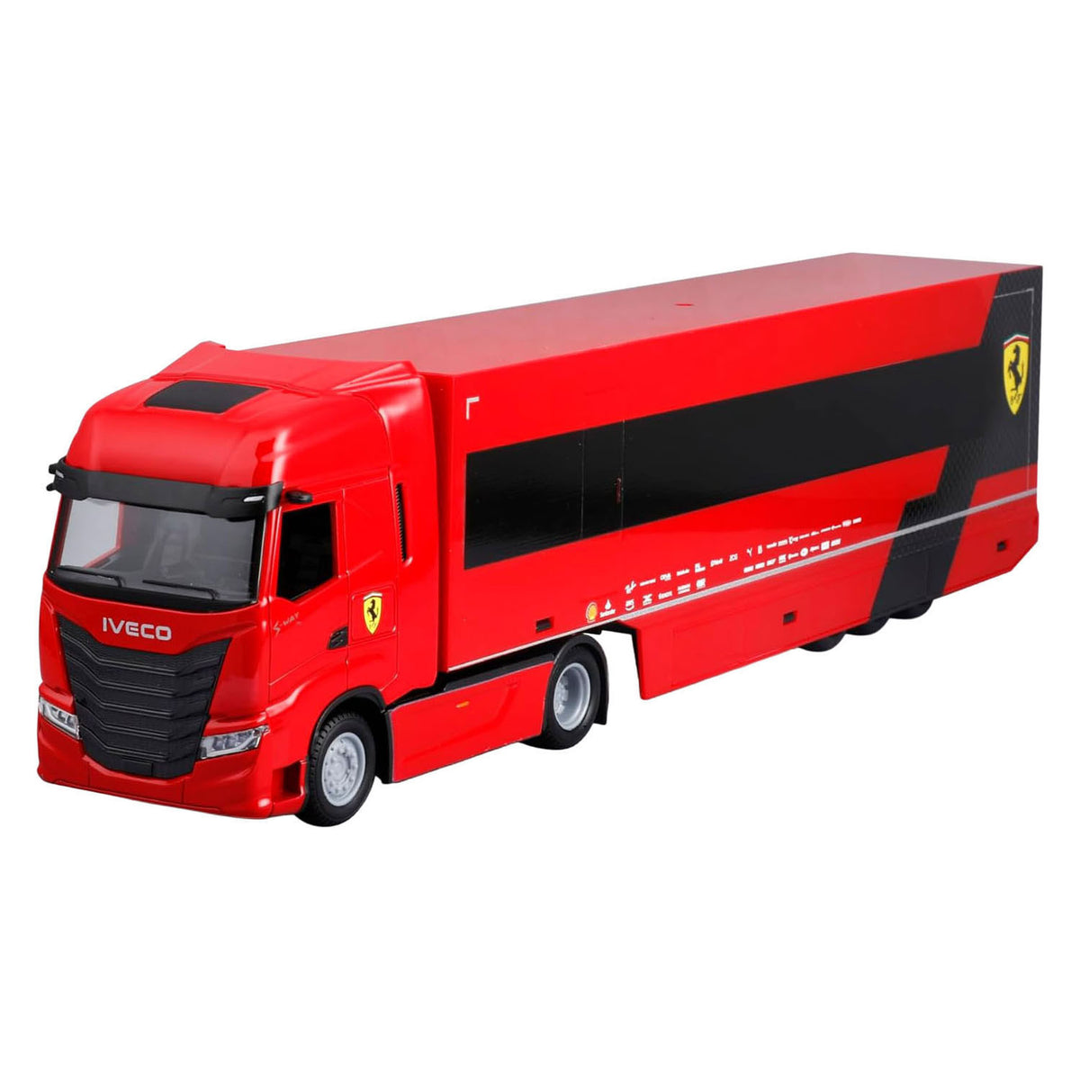 Burago iveco scuderia ferrari vrachtwagen - 1:43