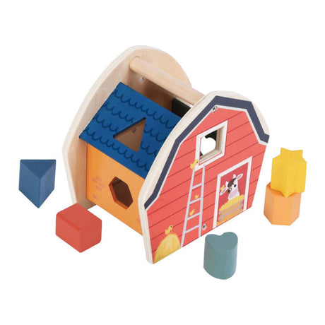 Houten vormensorteerhuis boerderij