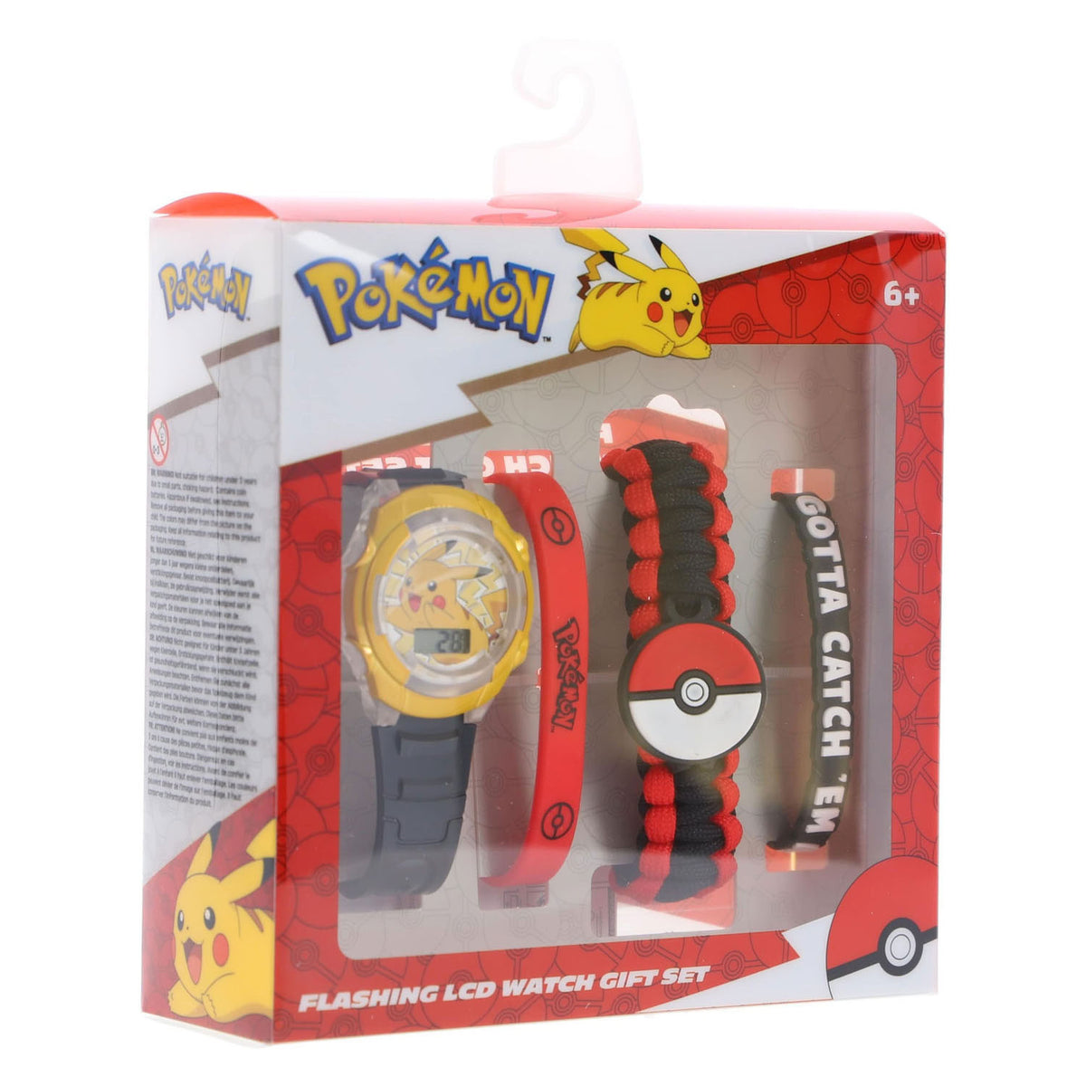 Zestaw upominkowy zegarka Accutime pokemon - 4 szt.