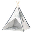 Tipi z drewnianymi kijami i dywanikiem - 120x120x150cm