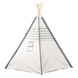 Tipi z drewnianymi kijami i dywanikiem - 120x120x150cm