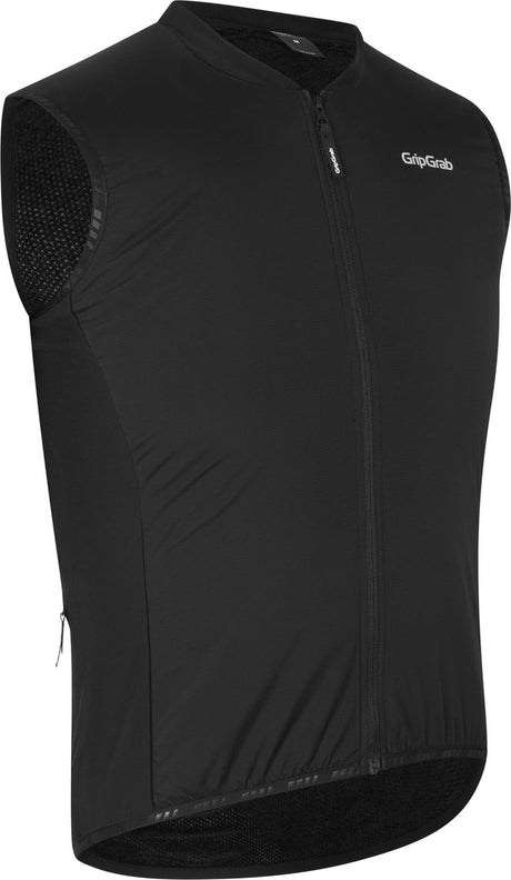 Gripgrab - ocieplana kamizelka ocieplająca typu midlayer zimowa kamizelka rowerowa termo polarowa kamizelka rowerowa wiatroszczelna kamizelka rowerowa - czarna - męska - rozmiar xxl