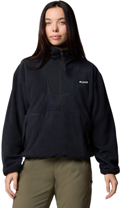 Damski sweter outdoorowy Columbia Sequoia Grove™ 1 z 2 zapinanymi na zamek polarami - czarny
