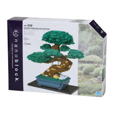 Bandai - nanoblock - bonsai deluxe - figurka ceglana - 1130 ceglany zestaw do budowania bonsai - pikselowy kwiat bonsai zestaw do budowania figurek - mini ceglana roślina - nbc039