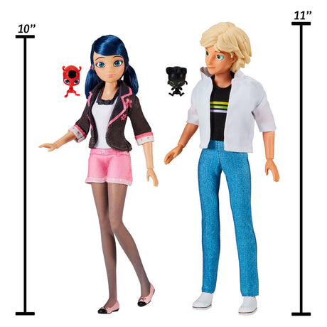 Zestaw lalek Bandai Miraculous Marinette Adrien - 26 cm