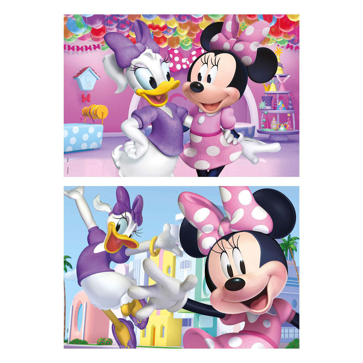 Drewniane puzzle Disney Minnie Mouse - 2x50szt.