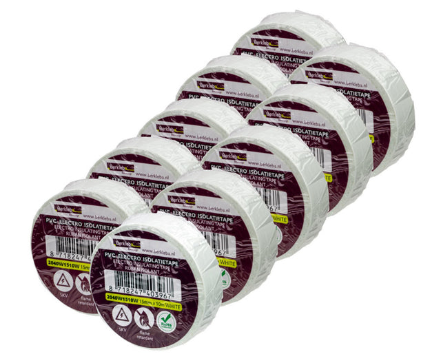 Taśma Berkleba pvc 15x10mt biała rolka ds a 10