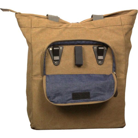 Torba rowerowa Greenlands płócienna torba na zakupy 20 litrów 42 x 34 x 14 cm - kamelowy brąz