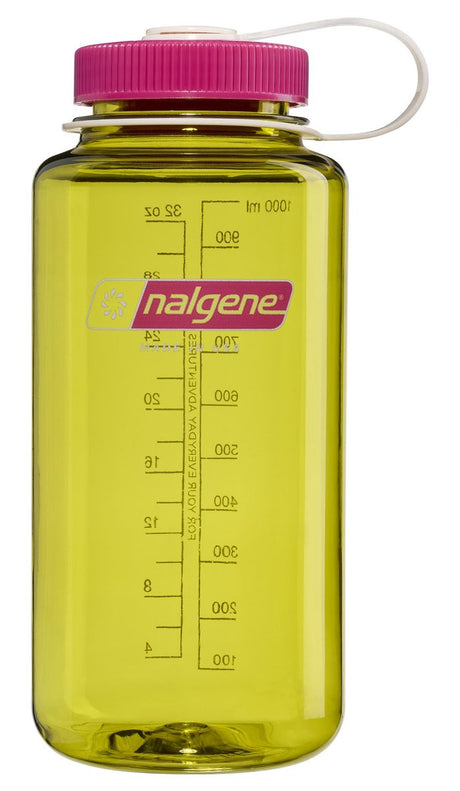 Nalgene - butelka z szeroką szyjką - butelka do picia - butelka na wodę - 1000ml - bez BPA - podtrzymanie - endywia w fuksji fioletowa nowość