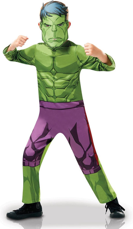 Kostium z serialu animowanego Rubies Classic Hulk™ dla chłopców – Przebranie – Kostiumy karnawałowe