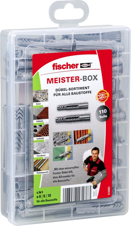Asortyment wtyczek Fischer meister-box ux ux r 513893 110 części