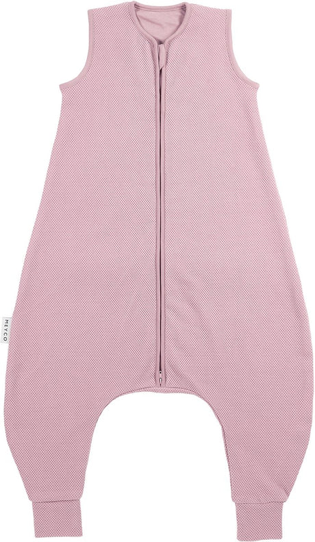 Klasyczny kombinezon do spania Meyco Baby Studio Collection - fioletowo-różowy - 80 cm - 1,0 tog