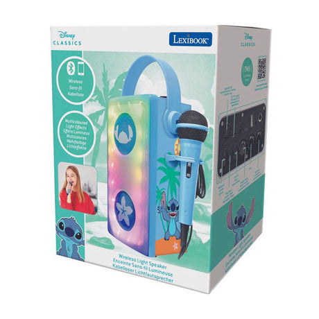 Stitch podświetlany głośnik bluetooth z mikrofonem