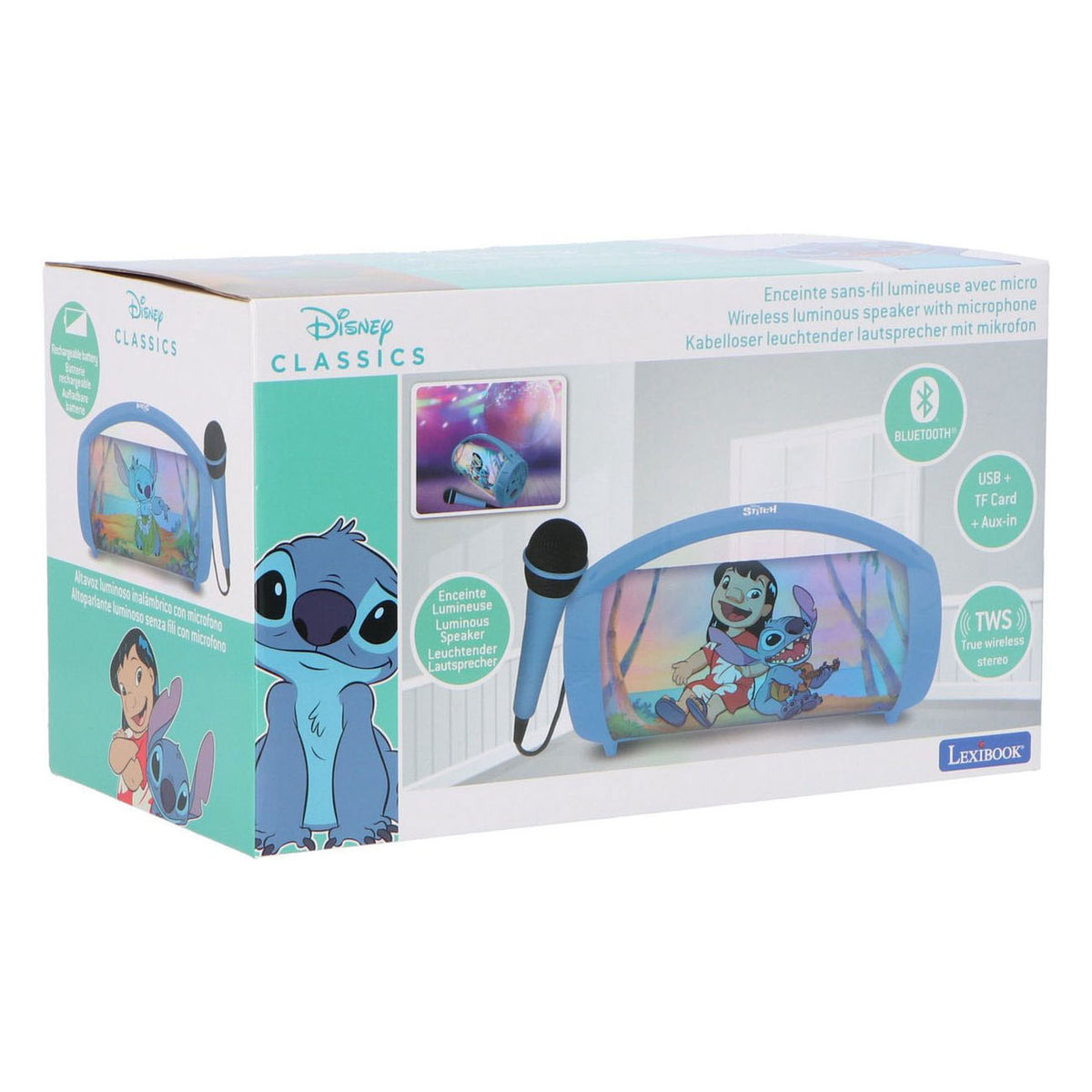 Stitch bluetooth-luidspreker met microfoon