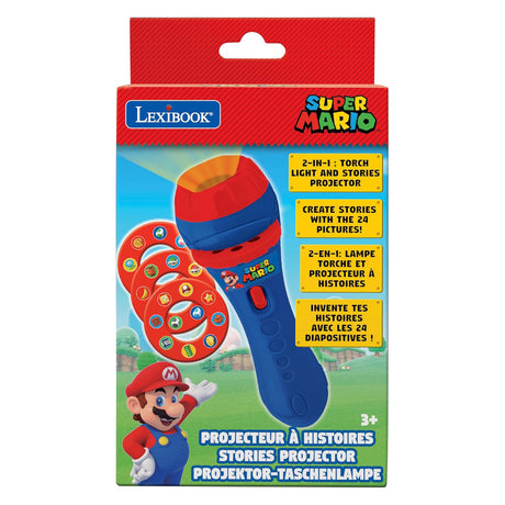 Latarka projekcyjna Lexibook Super Mario z 24 obrazami