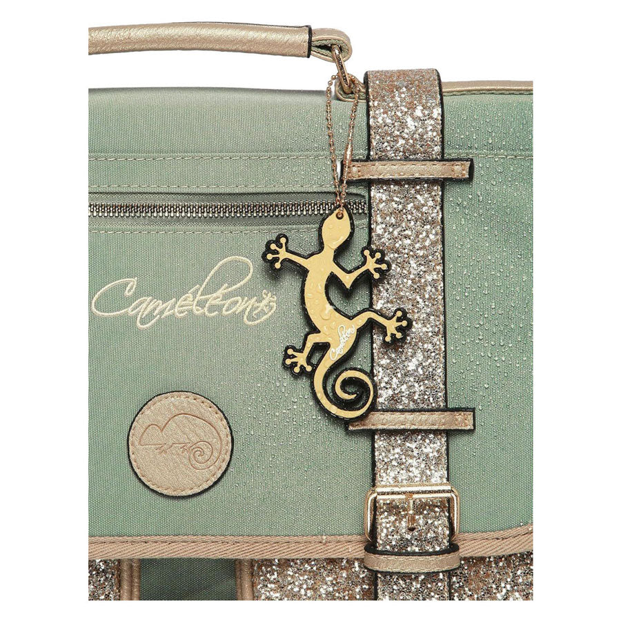 Torba szkolna Caméléon błyszcząca zielona - 38cm