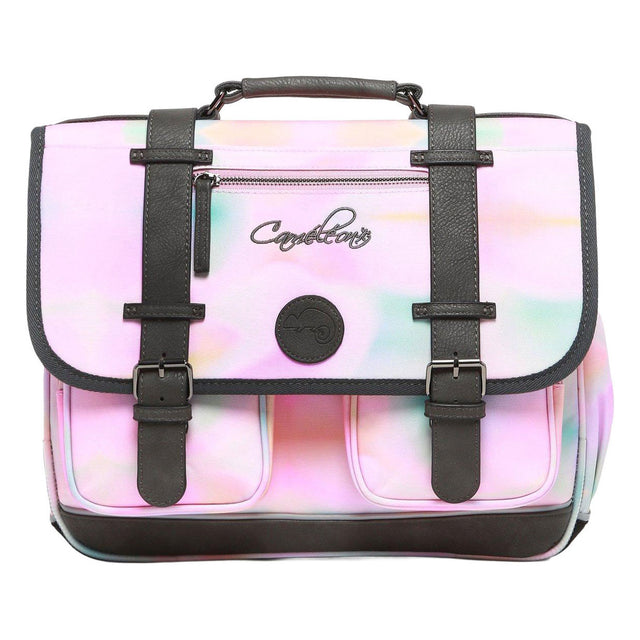 Plecak szkolny Caméléon różowy tie and dye - 38cm
