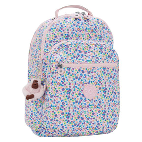 Plecak na laptopa Kipling Seoul - cyfrowy nadruk kwiatowy