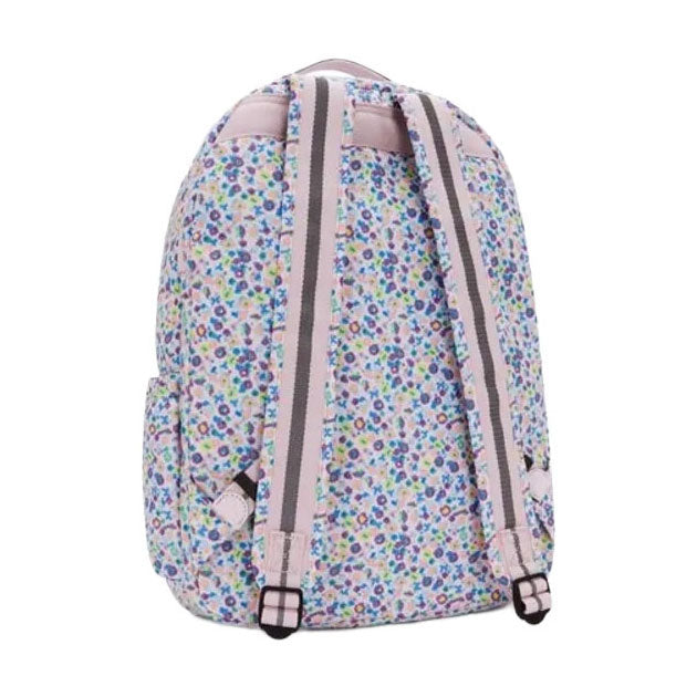 Plecak na laptopa Kipling Seoul - cyfrowy nadruk kwiatowy