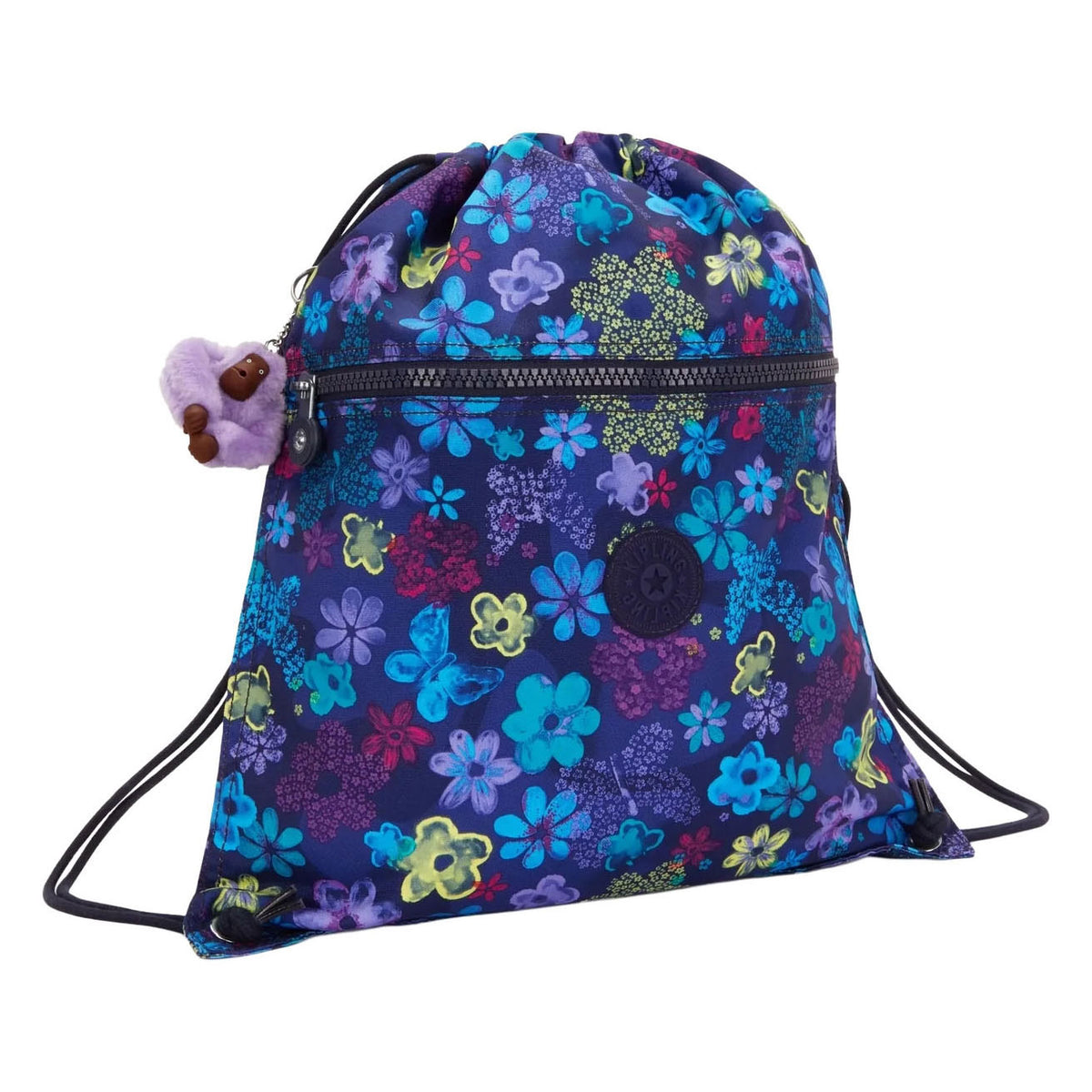 Kipling supertaboo gymtas - dark flower stamp