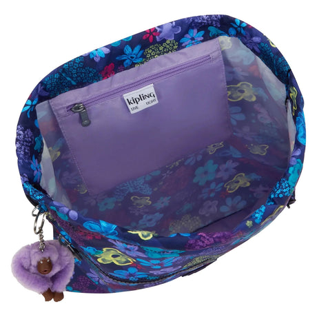 Kipling supertaboo gymtas - dark flower stamp