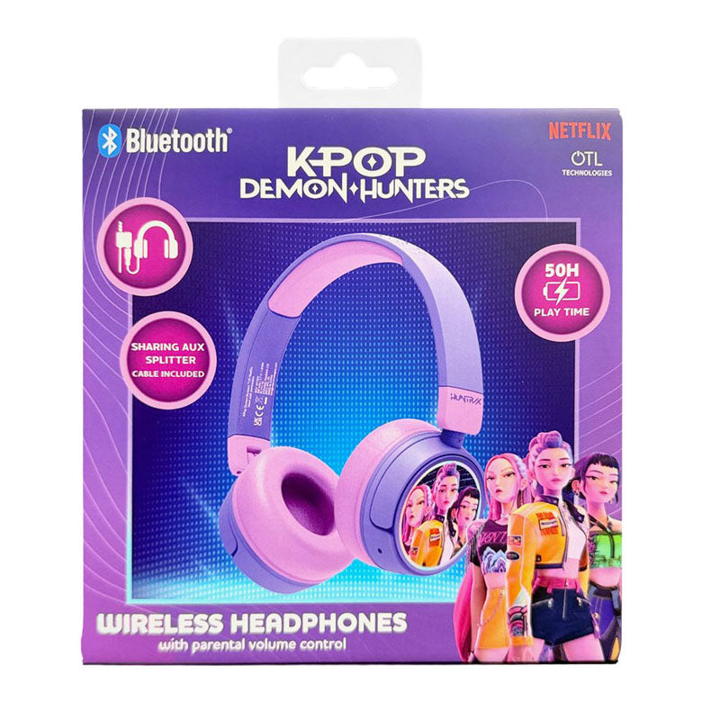 K-pop demon hunters faces junior bluetooth hoofdtelefoon