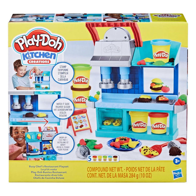 Play-doh kreacje kuchenne szefów kuchni zajętej restauracji - 5 glinianych garnków