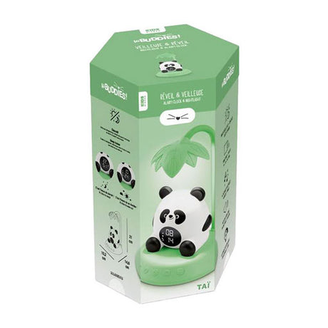 Bigben hibuddies hibuddies budzik z lampką nocną i efektami dźwiękowymi dla dzieci - panda tai - trener snu